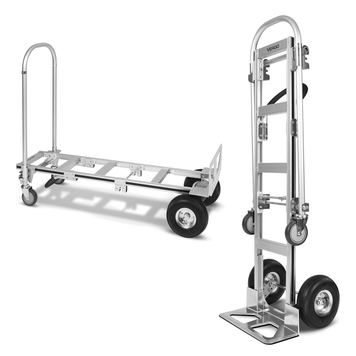 Heavy Duty Aluminum 2 in 1 Convertible Hand Truck 800 lb Capacity V59858