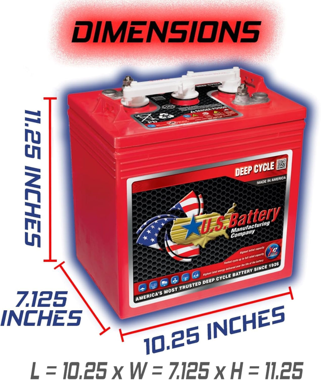 6V 240Ah Flooded Lead Acid Deep Cycle Battery x 4 V157479