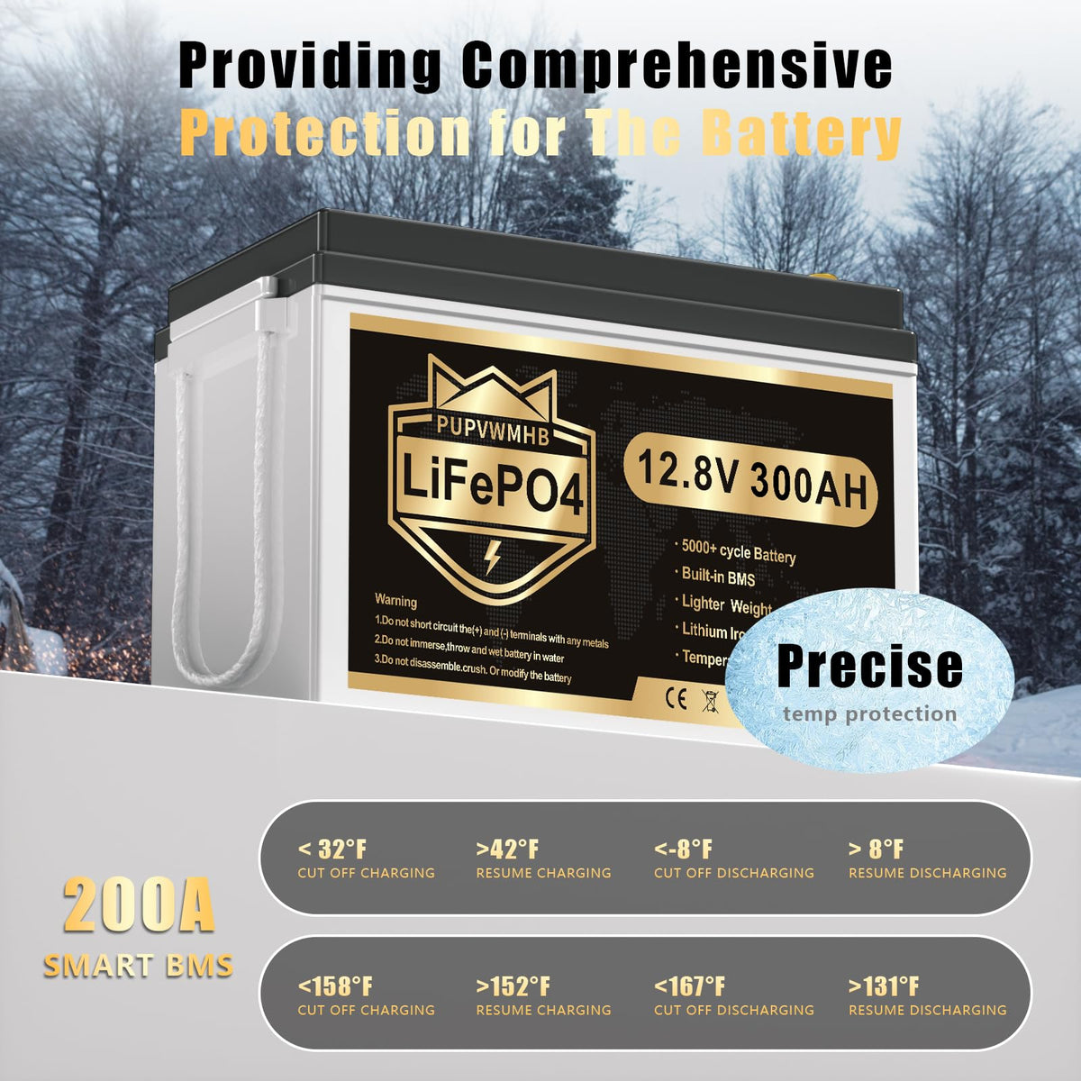 12V 300Ah Lithium LiFePO4 Battery Q688