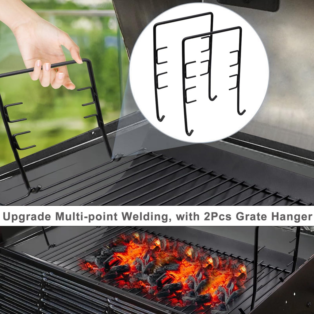 20 Inches Ash Pan Drip Pan and Grill Grates for Charcoal Grills C8842