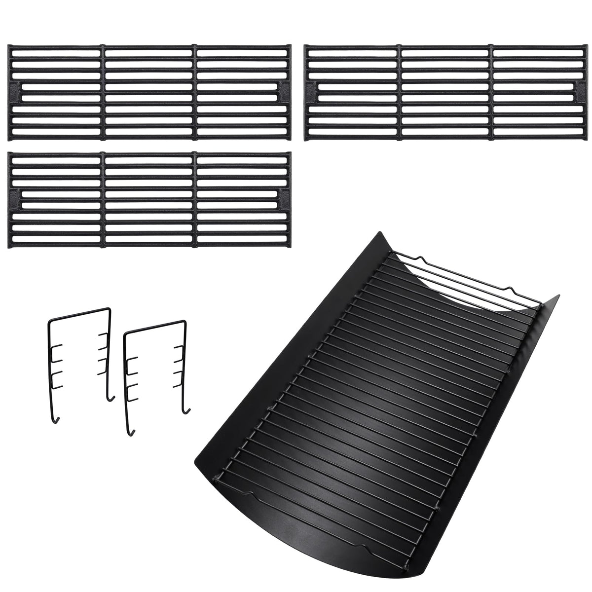 20 Inches Ash Pan Drip Pan and Grill Grates for Charcoal Grills C8842