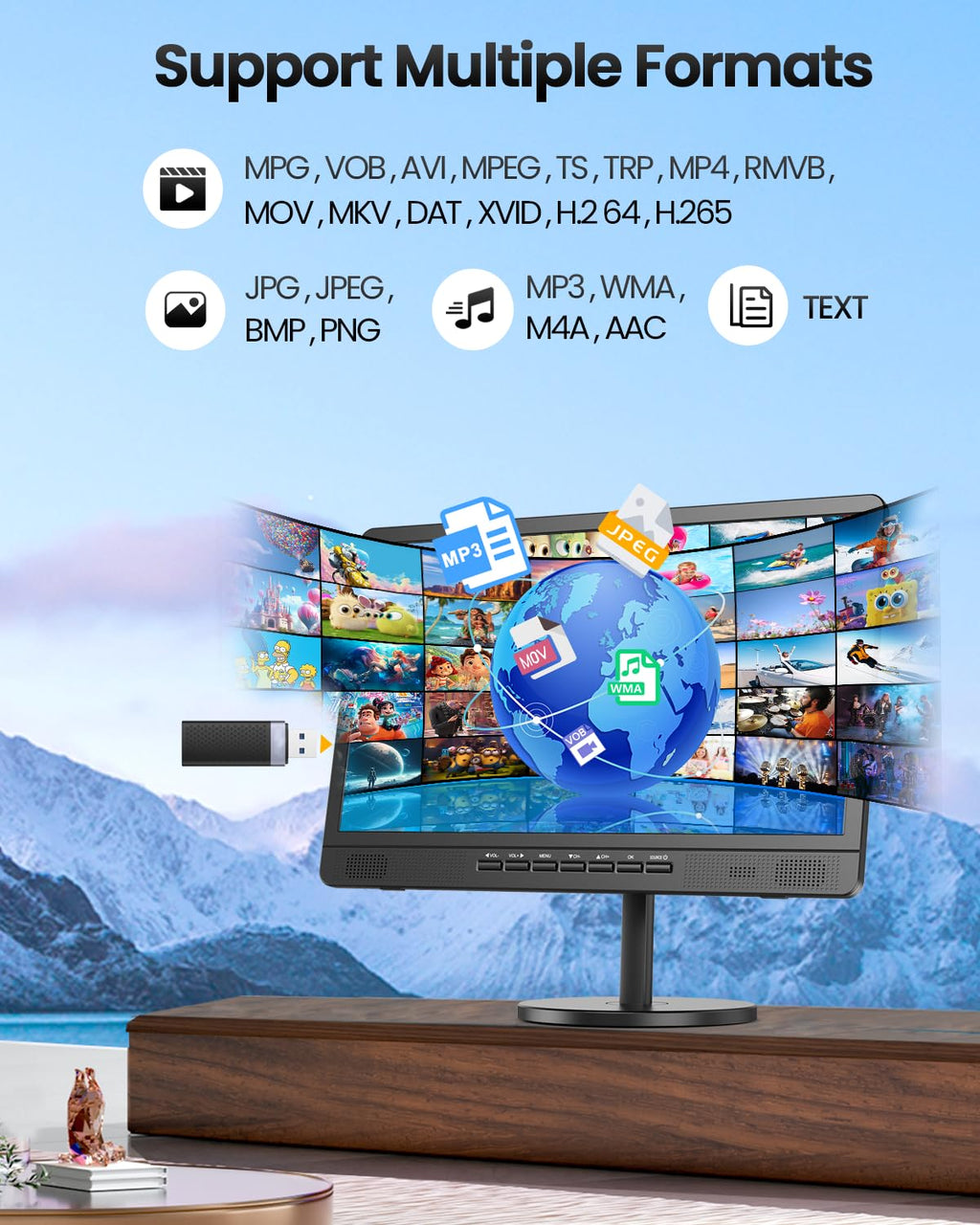 18.5" Portable TV with Antenna R506909