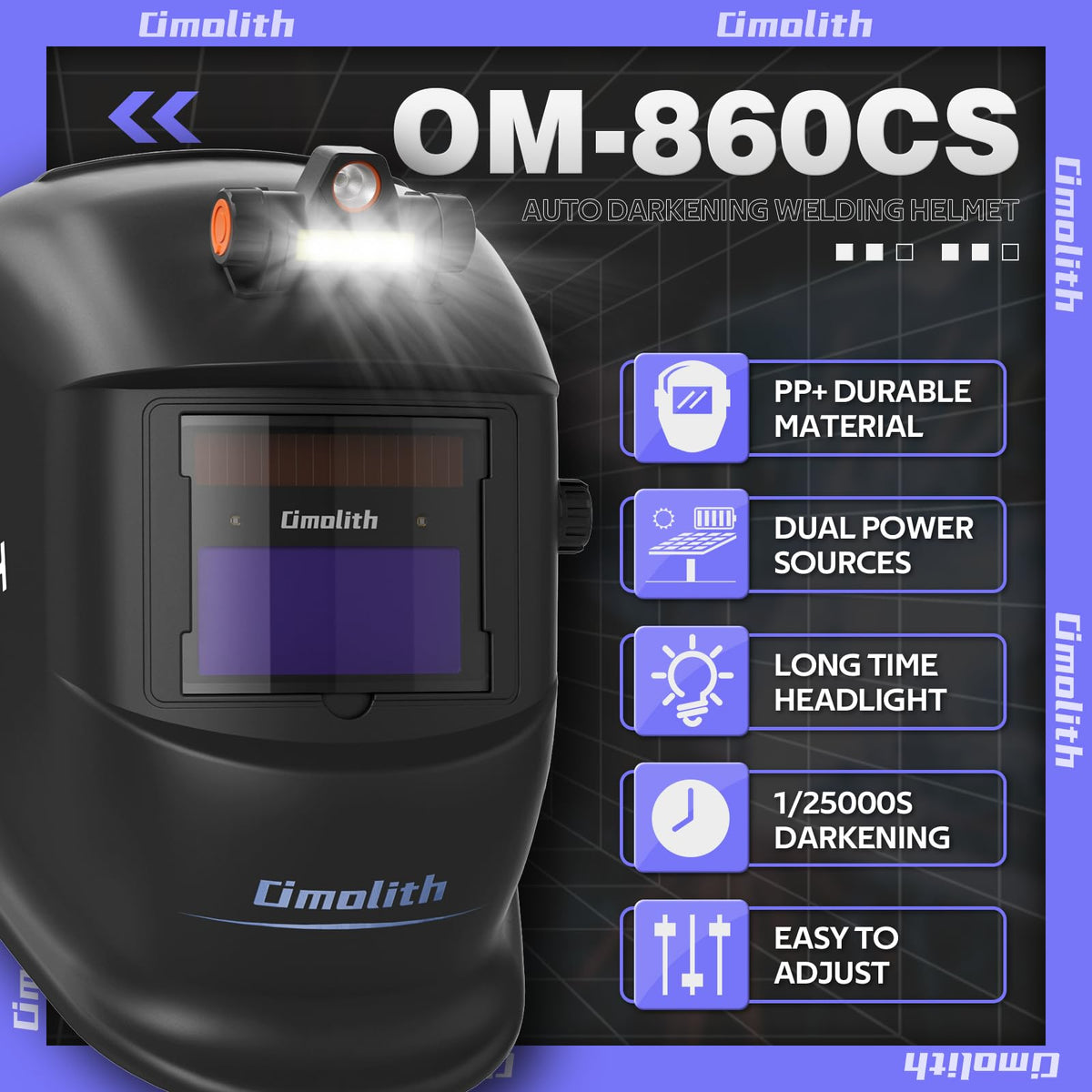 Auto-Darkening Welding Helmet True Color Shade 4/9-13 Y99282