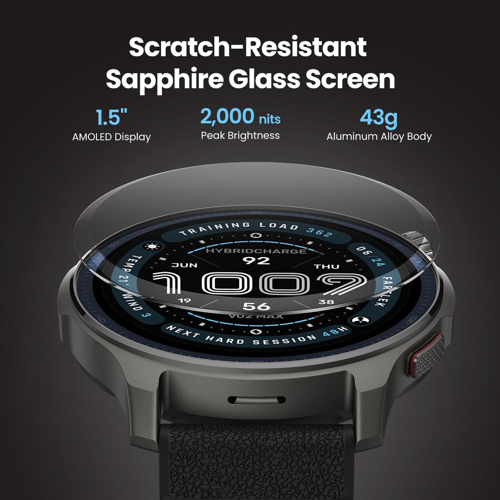 Smart Watch 1.5" AMOLED Sapphire Glass X1764