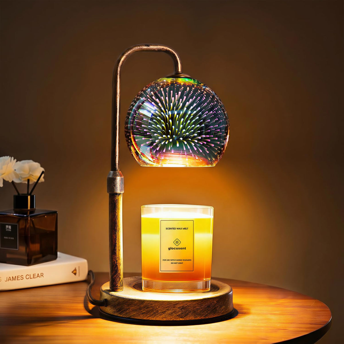 Candle Warmer Lamp with Timer, Dimmable, Adjustable I457