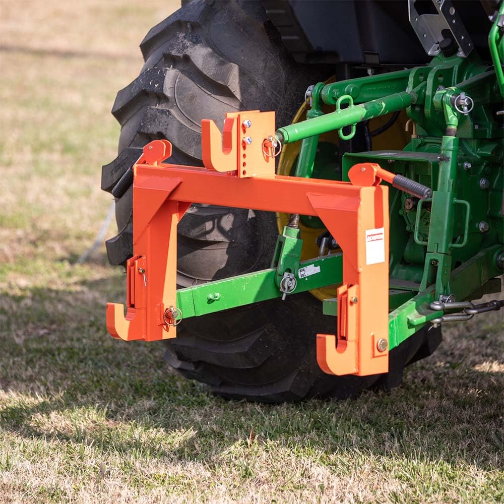3 Point Quick Hitch Category 1 Tractor 3000 LB Lifting Capacity Orange D997