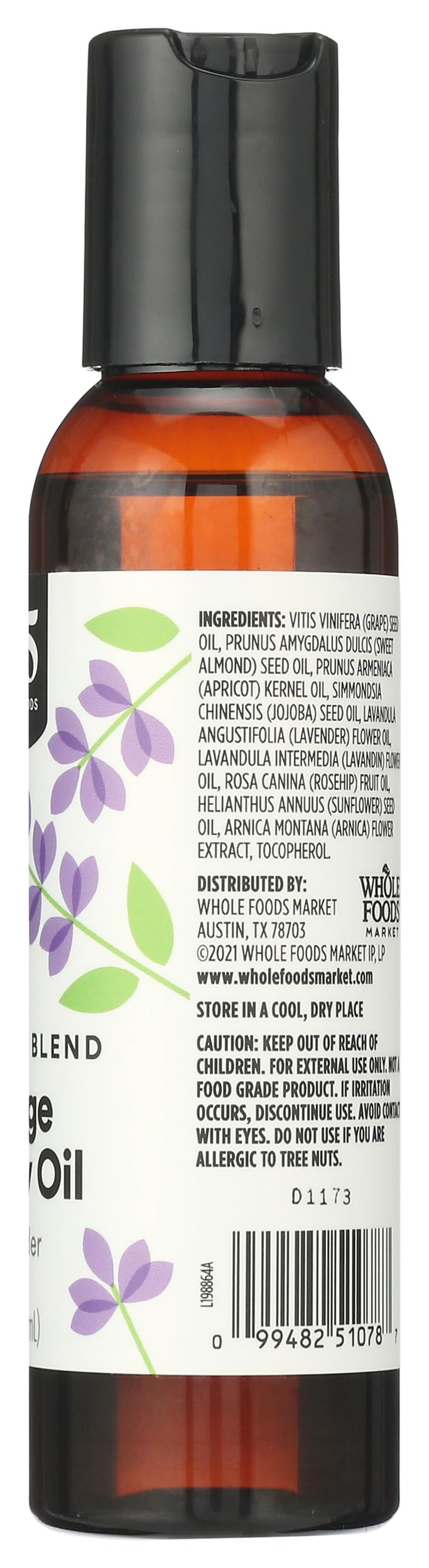 Massage & Body Oil with Lavender, 4 Fl Oz Z41714