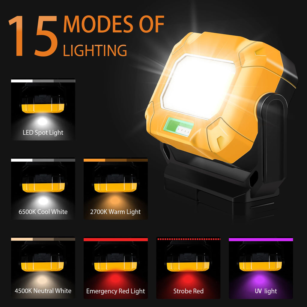 2 Pack Magnetic Rechargeable Work Light L42577
