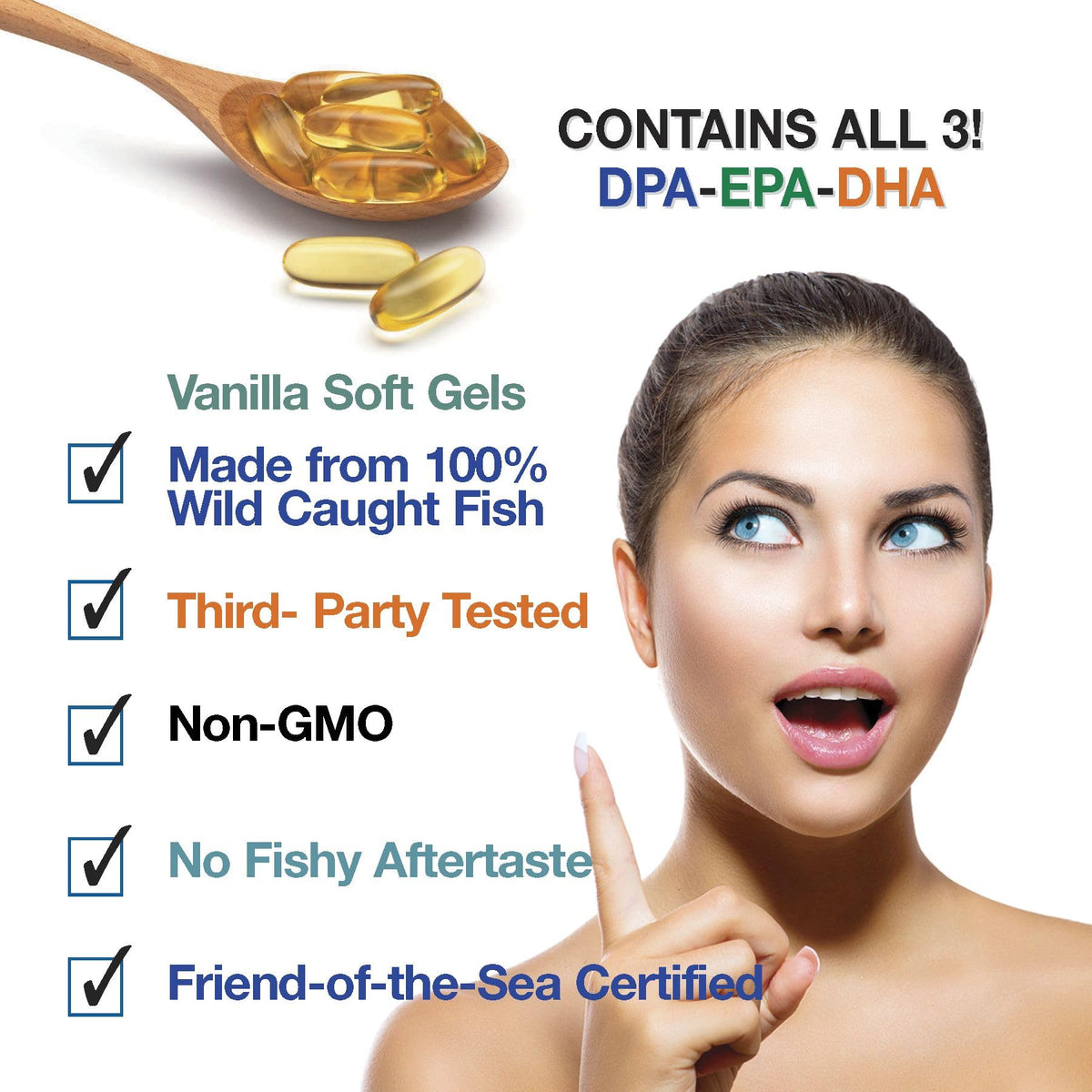 Wild Caught Omega 3 Fish Oil 2,900 MG X816