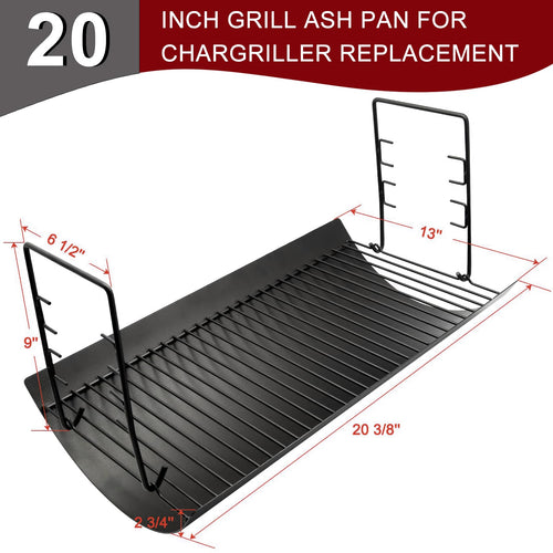 20 Inches Ash Pan Drip Pan and Grill Grates for Charcoal Grills C8842