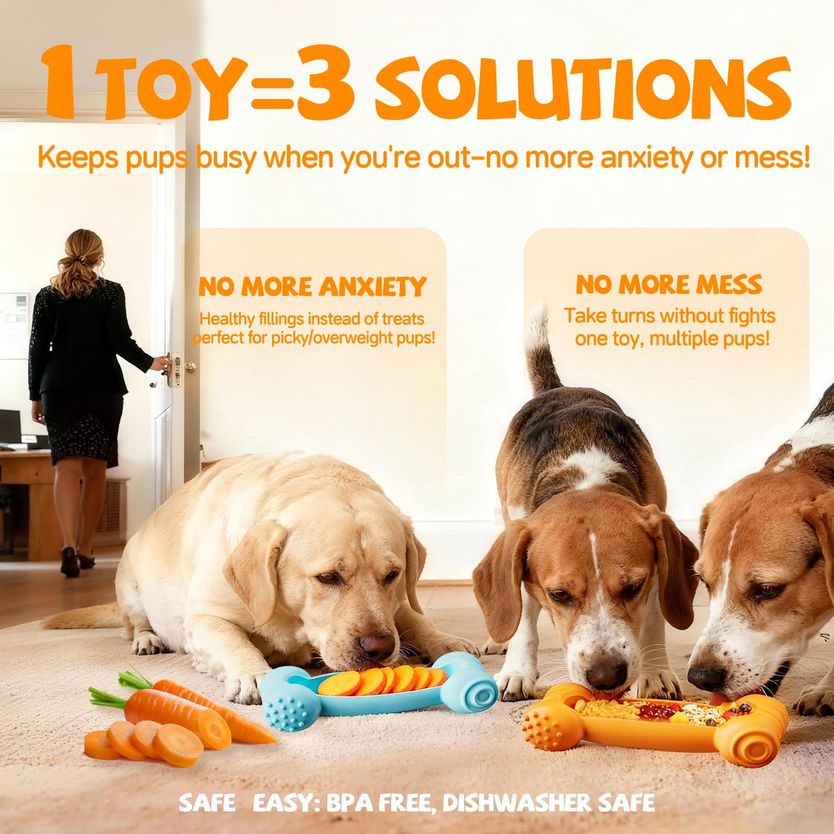 2-Pack Slow Feeder Chew Toy Y1640