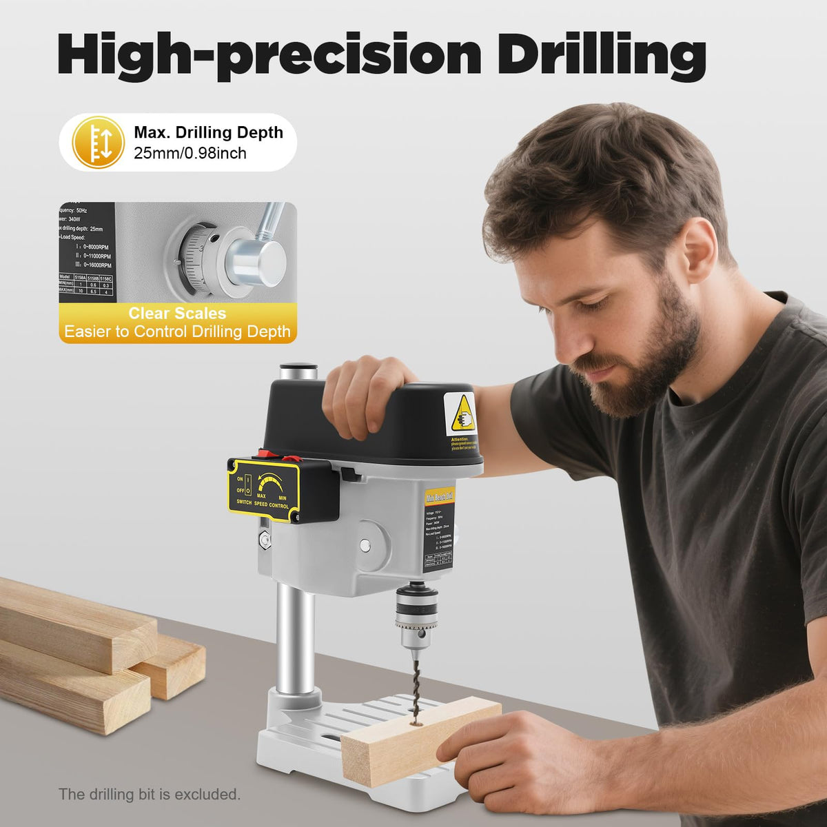 Mini Portable Corded Benchtop Drill Press M72579