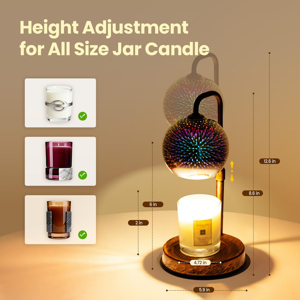 Candle Warmer Lamp with Timer, Dimmable, Adjustable I457