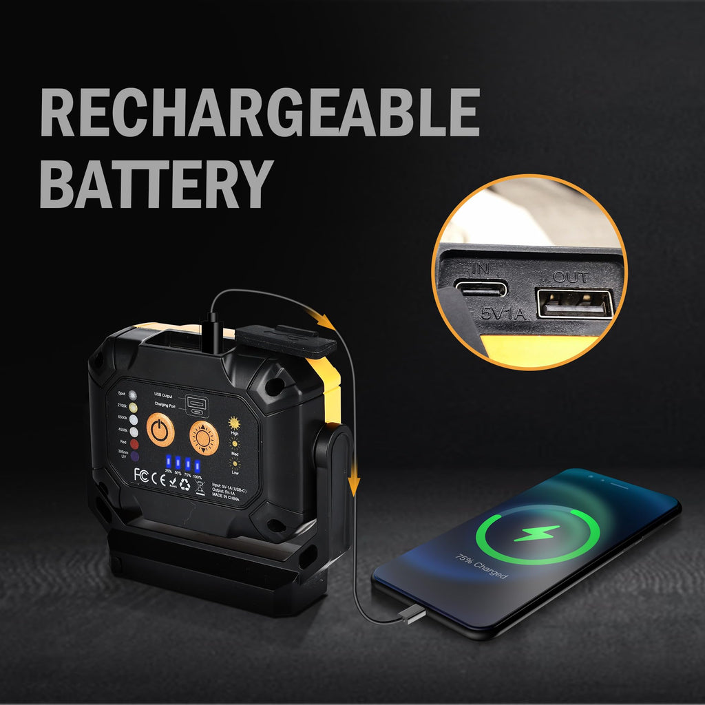 2 Pack Magnetic Rechargeable Work Light L42577