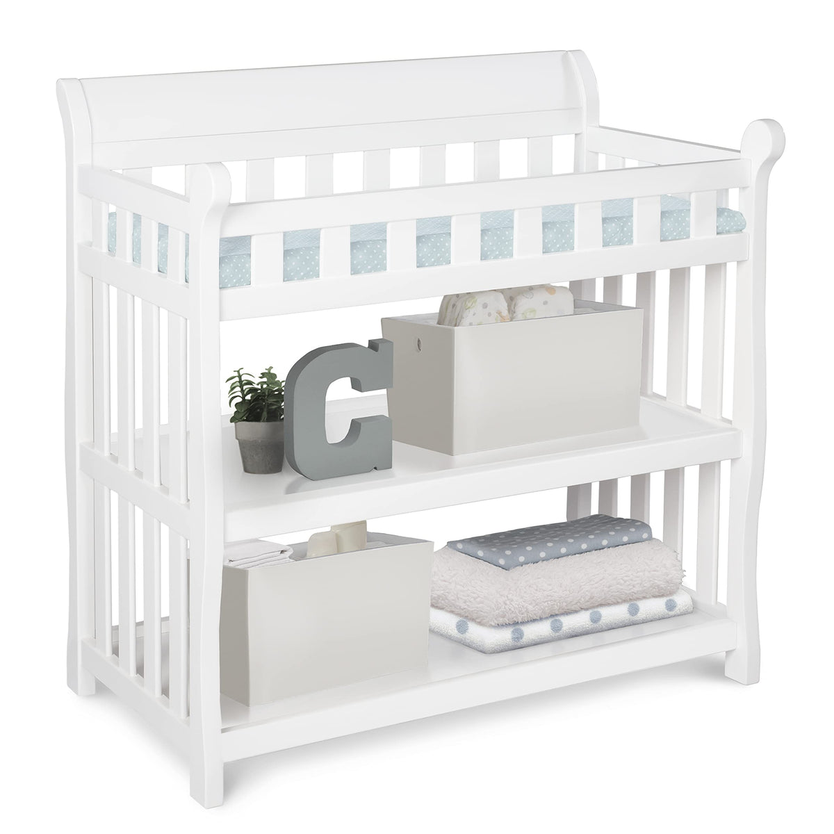 White Changing Table with Changing Pad V934