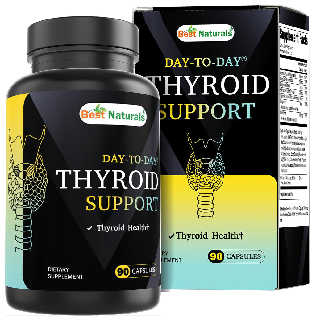 90 Vegetable Capsules Thyroid Support Supplement A47934