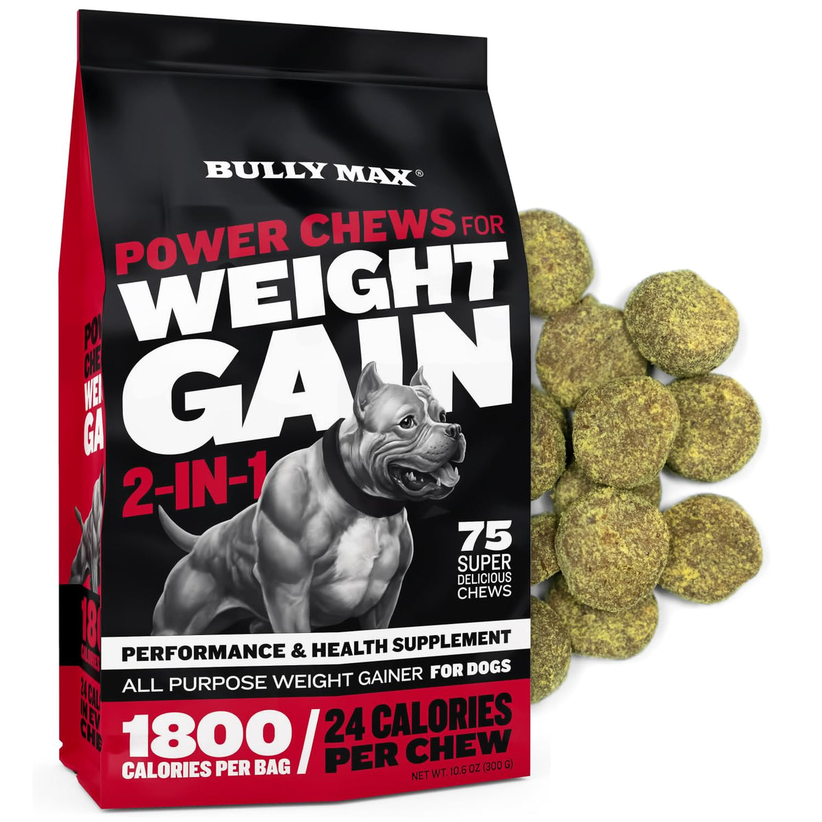 High-Calorie Liquid Weight Gainer & Soft Chews for Dogs D886864