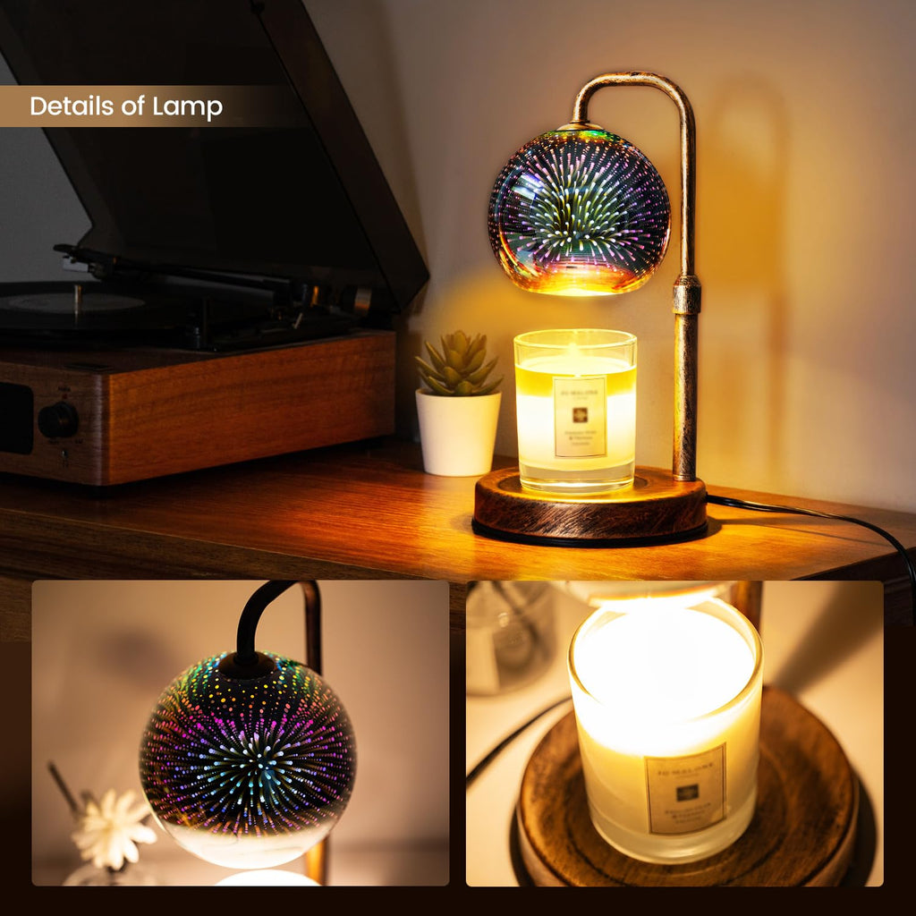 Candle Warmer Lamp with Timer, Dimmable, Adjustable I457