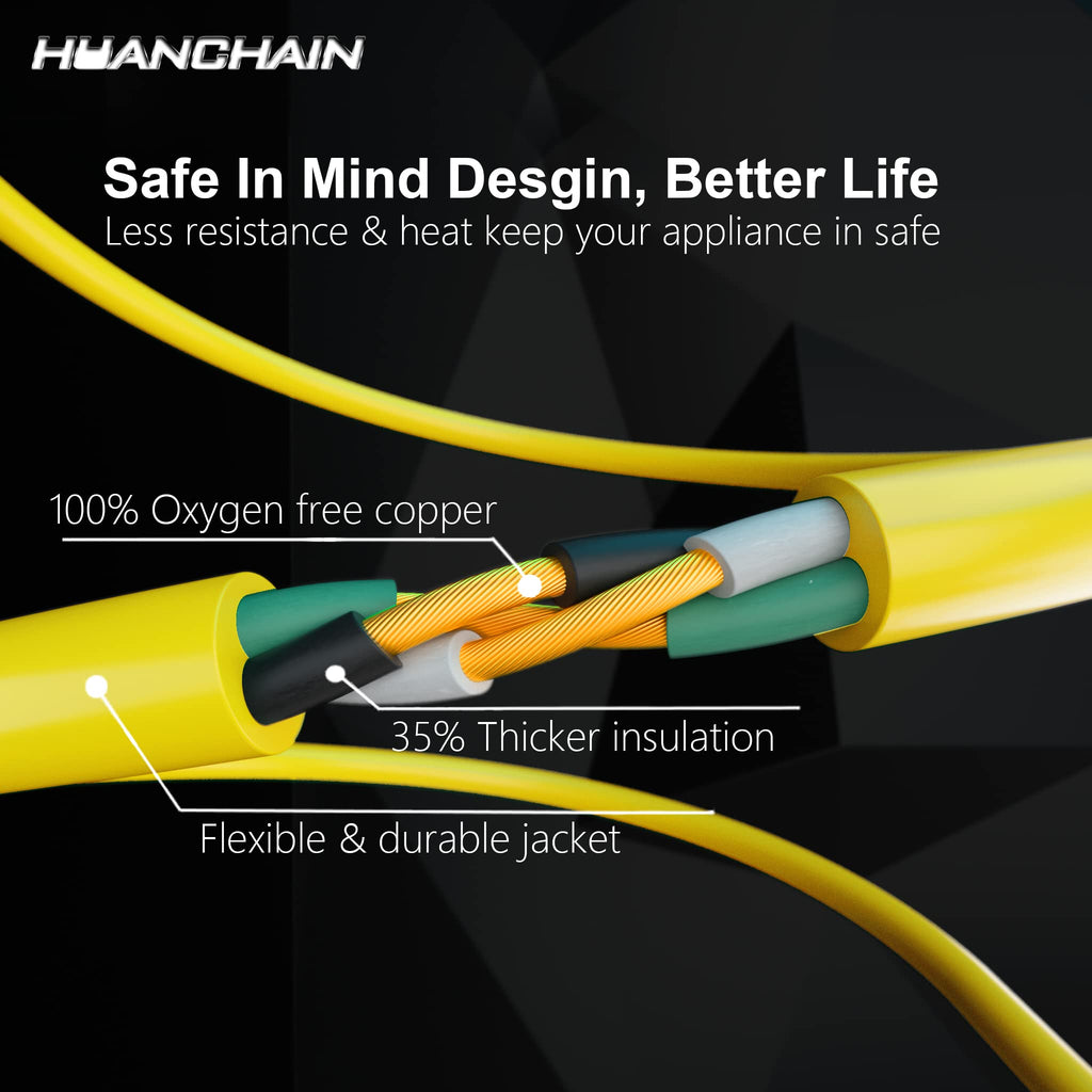 100 FT 12/3 Gauge Heavy Duty Outdoor Extension Cord Waterproof D18452
