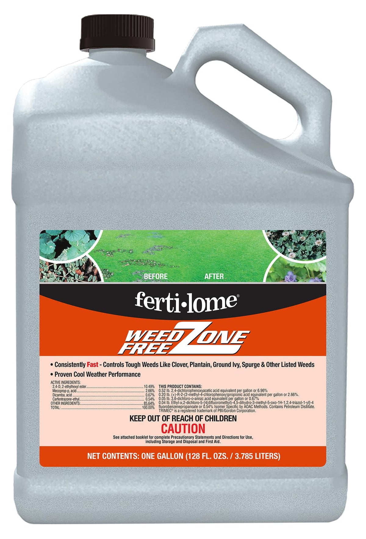 Weed Free Zone Broadleaf Weed Killer Concentrate, 1 gal B7508