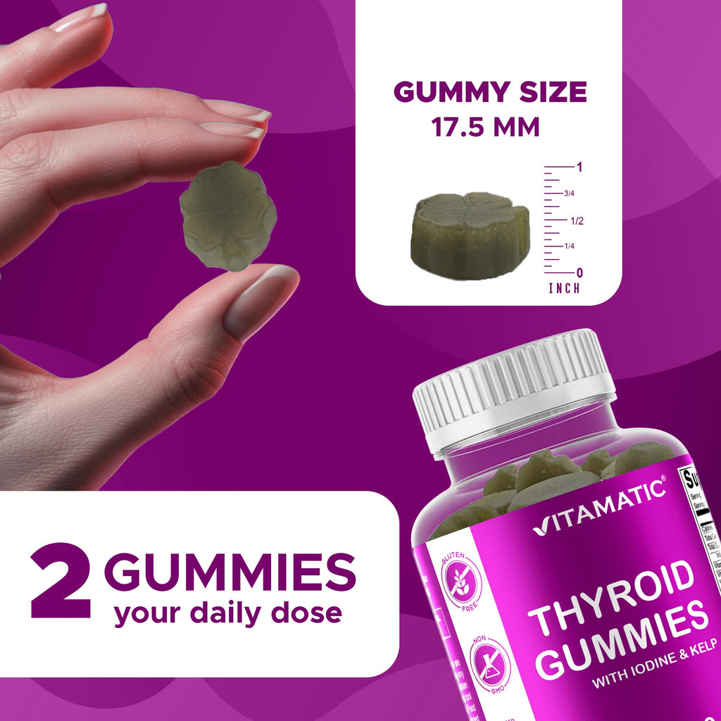 Thyroid Gummies with Iodine & Kelp, 60 Gummies G392531