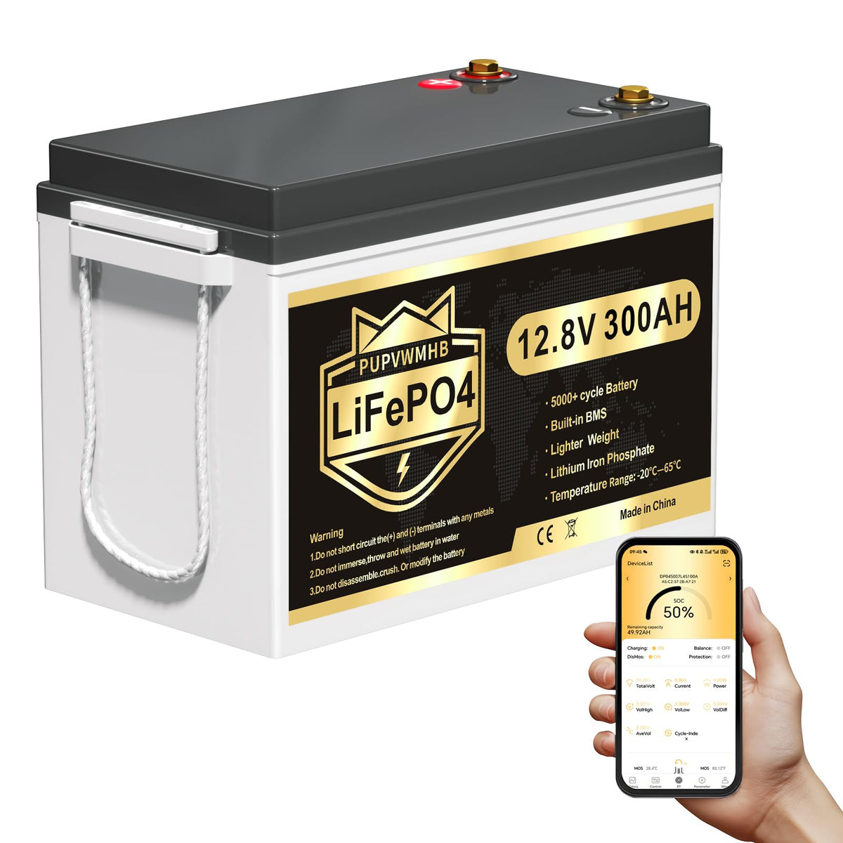 12V 300Ah Lithium LiFePO4 Battery Q688