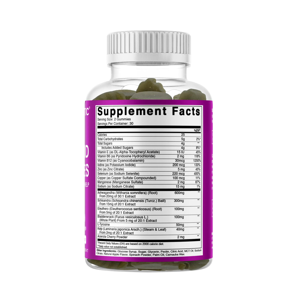 Thyroid Gummies with Iodine & Kelp, 60 Gummies G392531