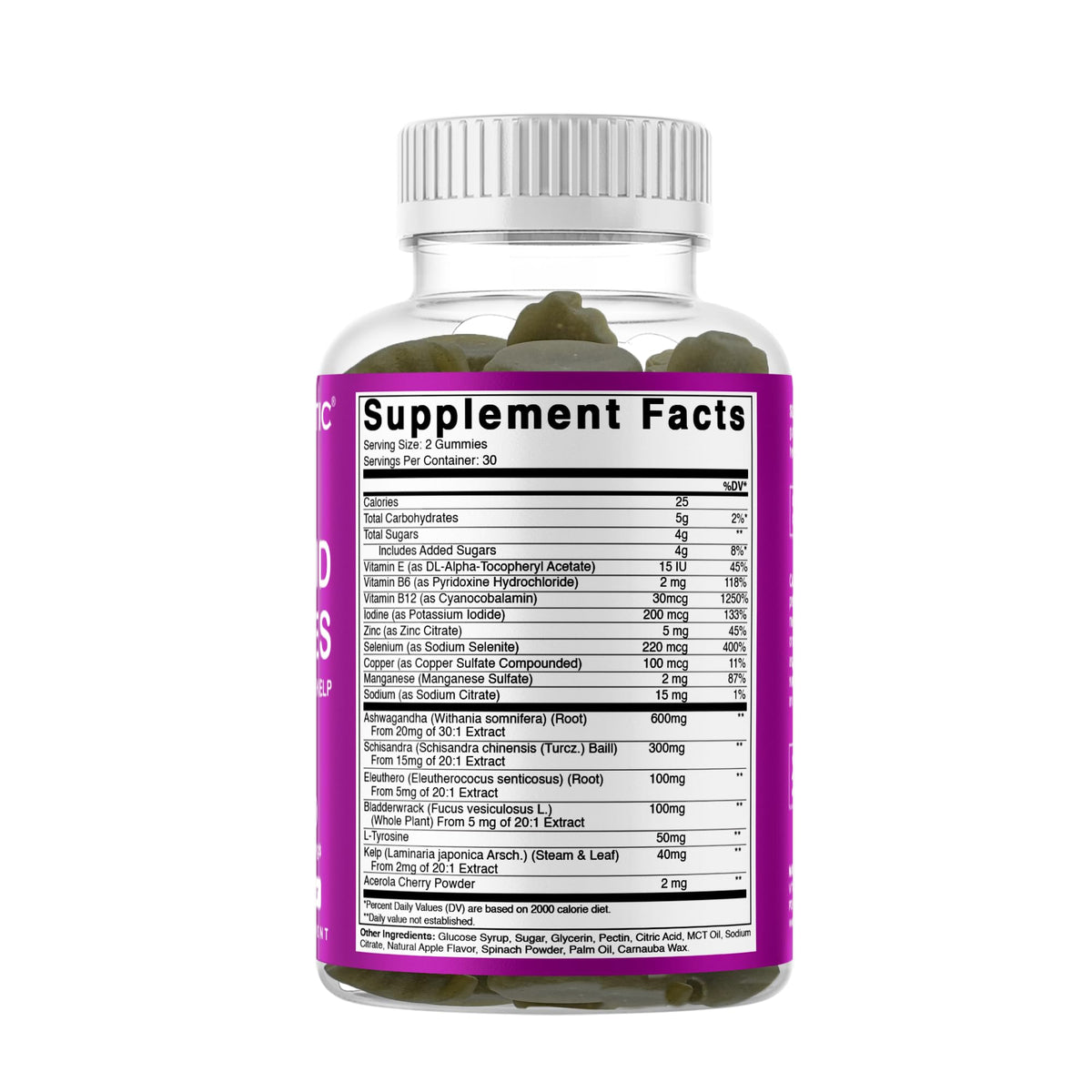 Thyroid Gummies with Iodine & Kelp, 60 Gummies G392531
