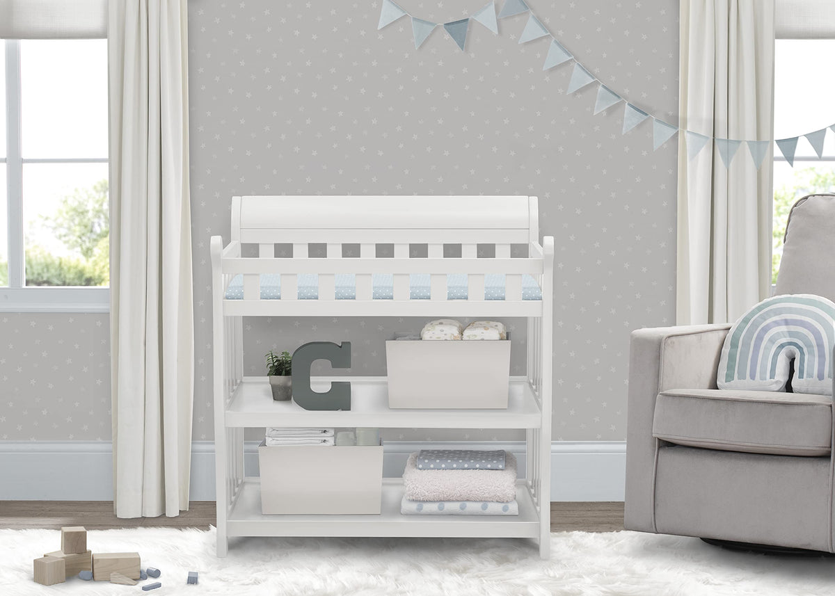 White Changing Table with Changing Pad V934