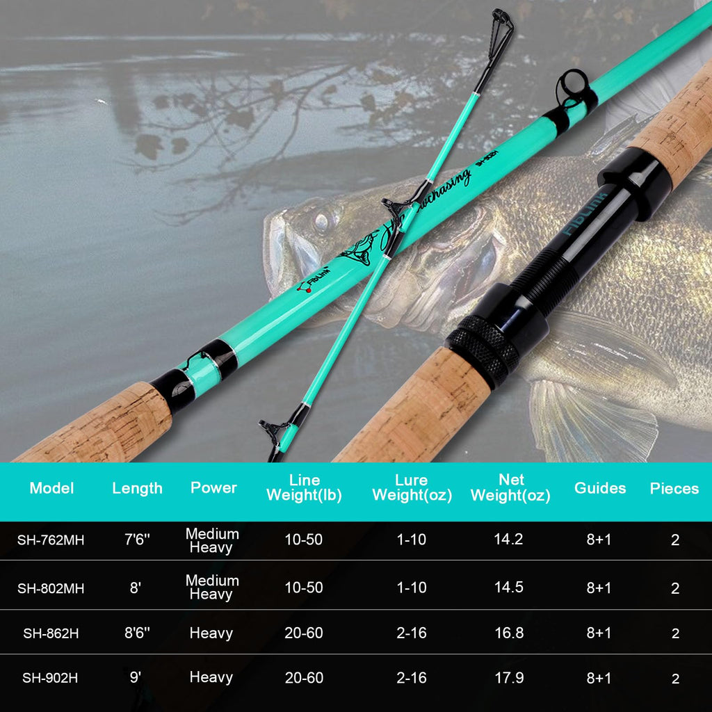 Catfish Fishing Rods Medium Heavy Casting Rod with Cork Handle F2061