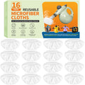 16-Pack Universal Microfiber Cloths, Handheld Steam Cleaner Attachments F40328