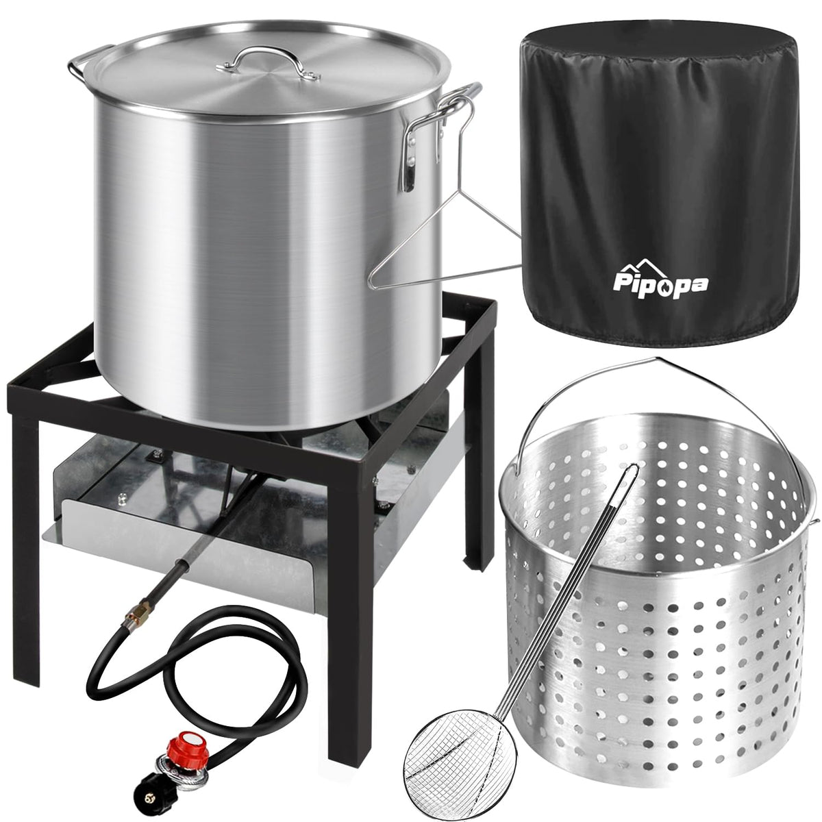 60QT Crawfish Boiler with Dustproof Cover Z8243