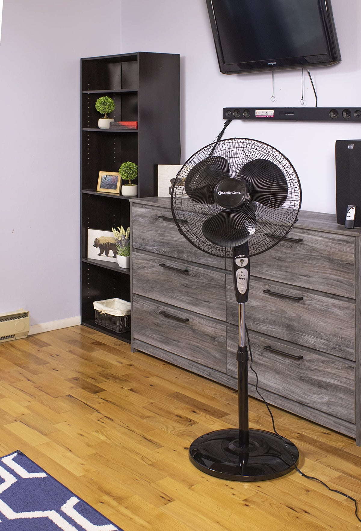 18 inch 3 Speed Oscillating Pedestal Fan with Remote Control K56901
