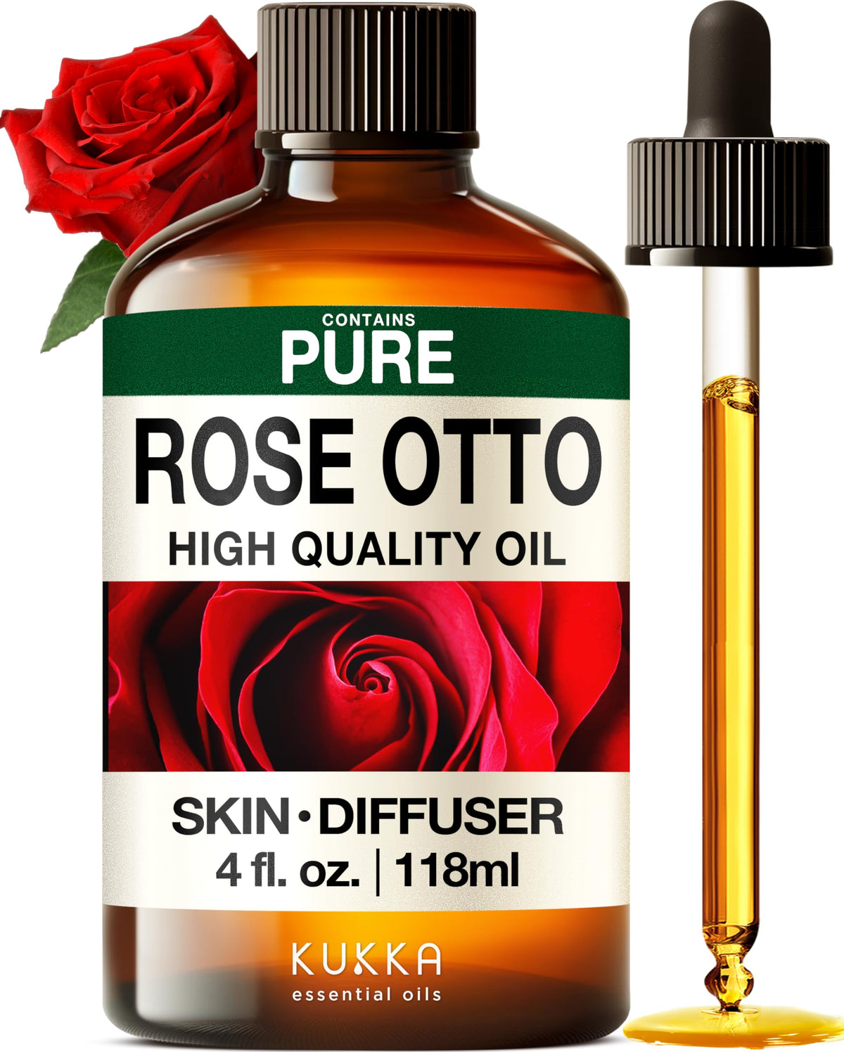 Rose & Lavender Essential Oils Set 2x4 fl oz B72341