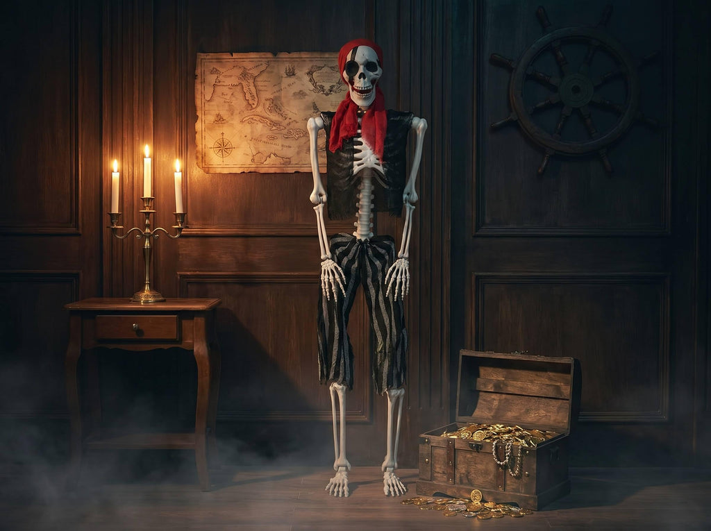 Life Size Pirate Skeleton Halloween Decoration O8154