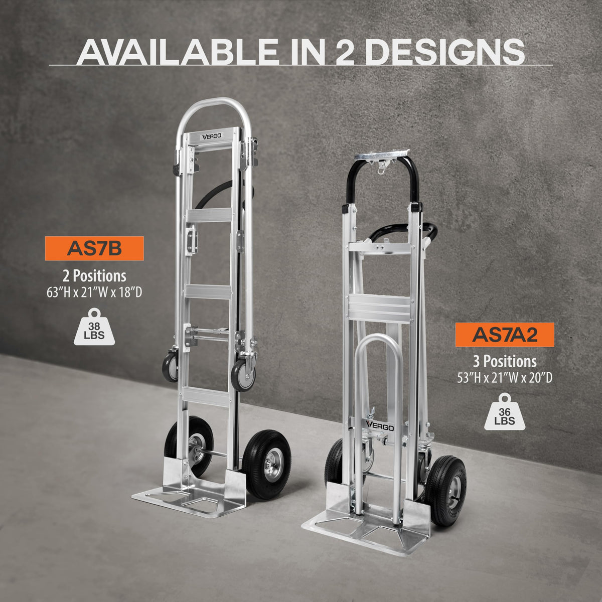 Heavy Duty Aluminum 2 in 1 Convertible Hand Truck 800 lb Capacity V59858