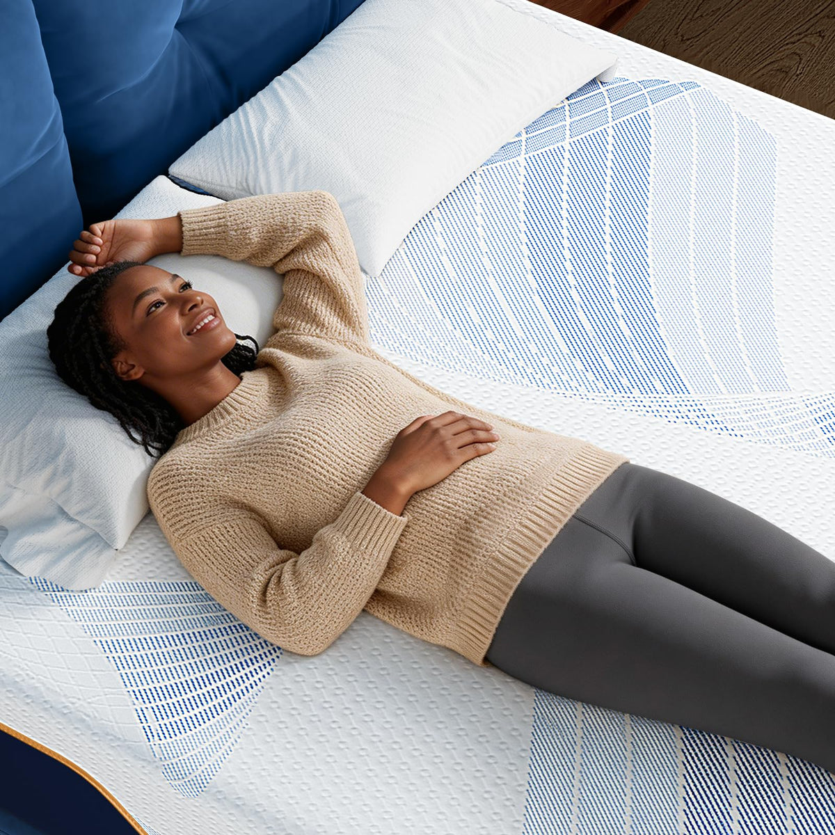 Twin Size 6 Inch Cooling Gel Memory Foam Mattress E82163