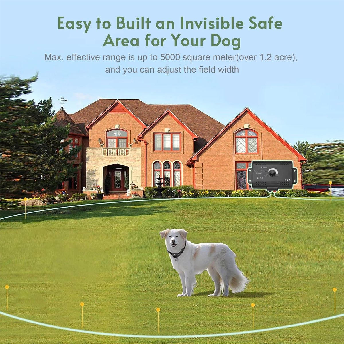 Wireless Dog Fence 1.2 Acre Waterproof Collar I16129