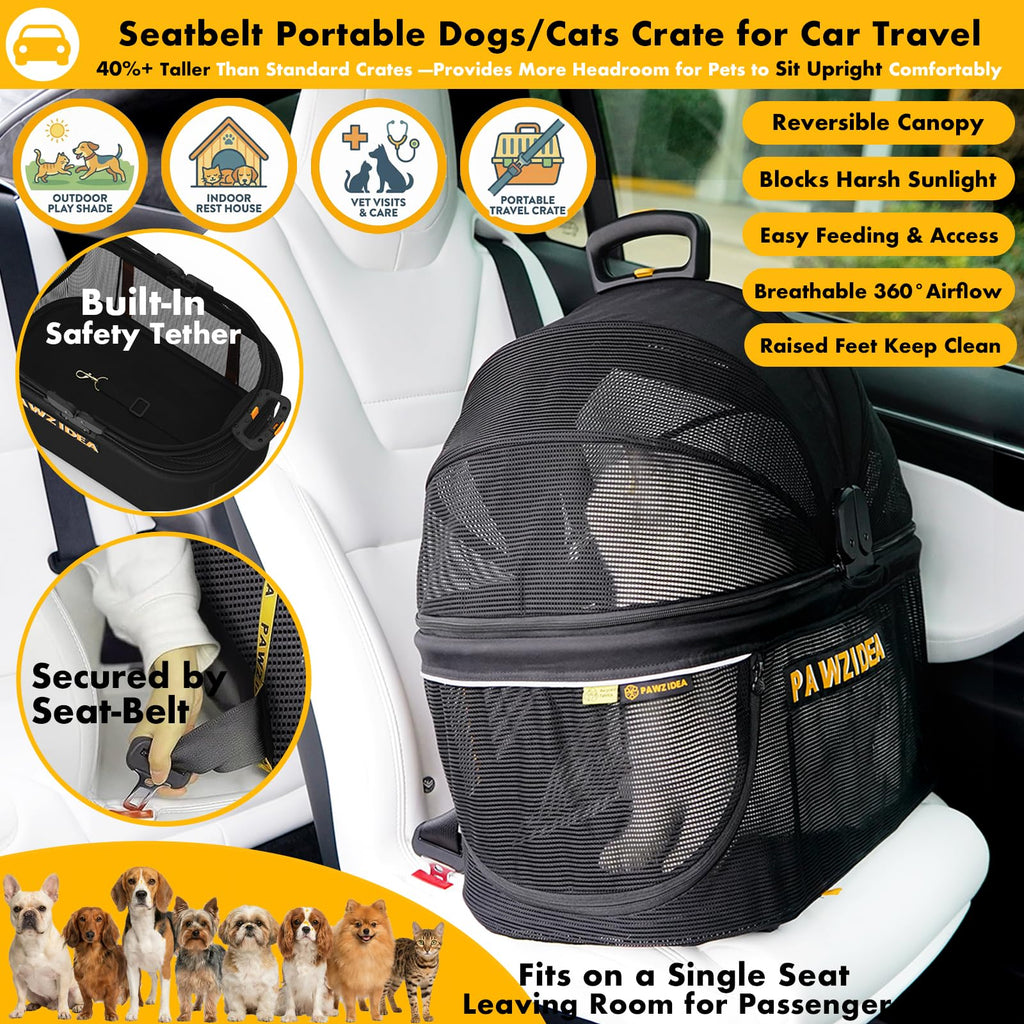 Double Pet Stroller with 2 Detachable Carrier X12227