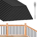 Aluminum Black Metal Deck Balusters 36"x 3/4" 120 Pcs Q943649