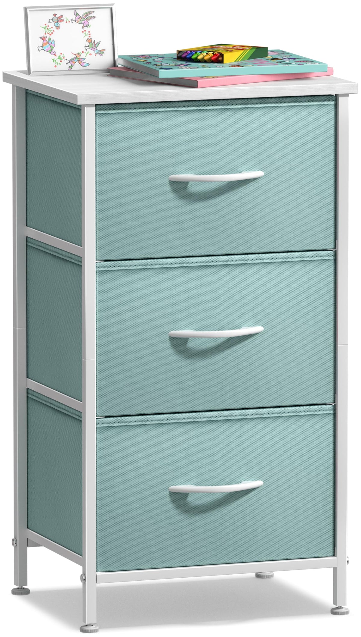 Aqua 3 Drawer Nightstand S364065