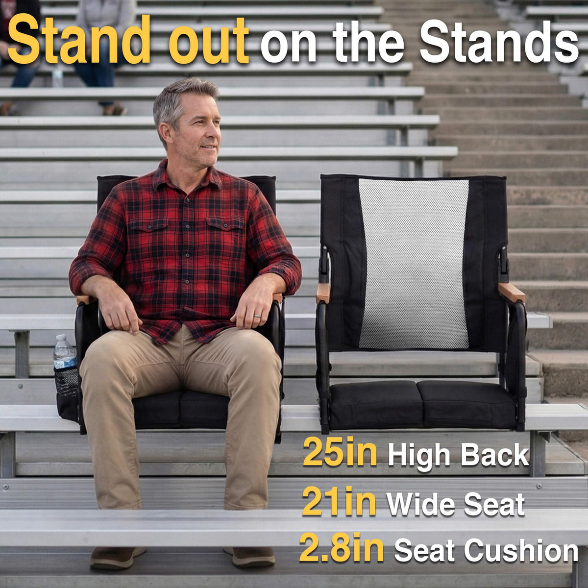 High Back Stadium Seats with Back Support J657