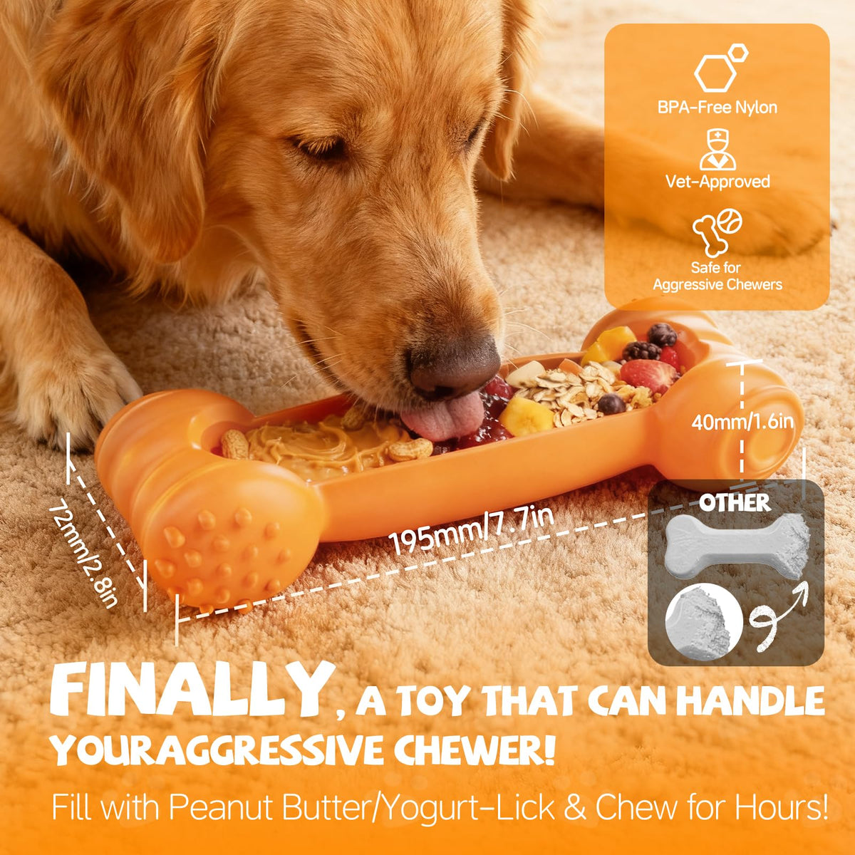 2-Pack Slow Feeder Chew Toy Y1640