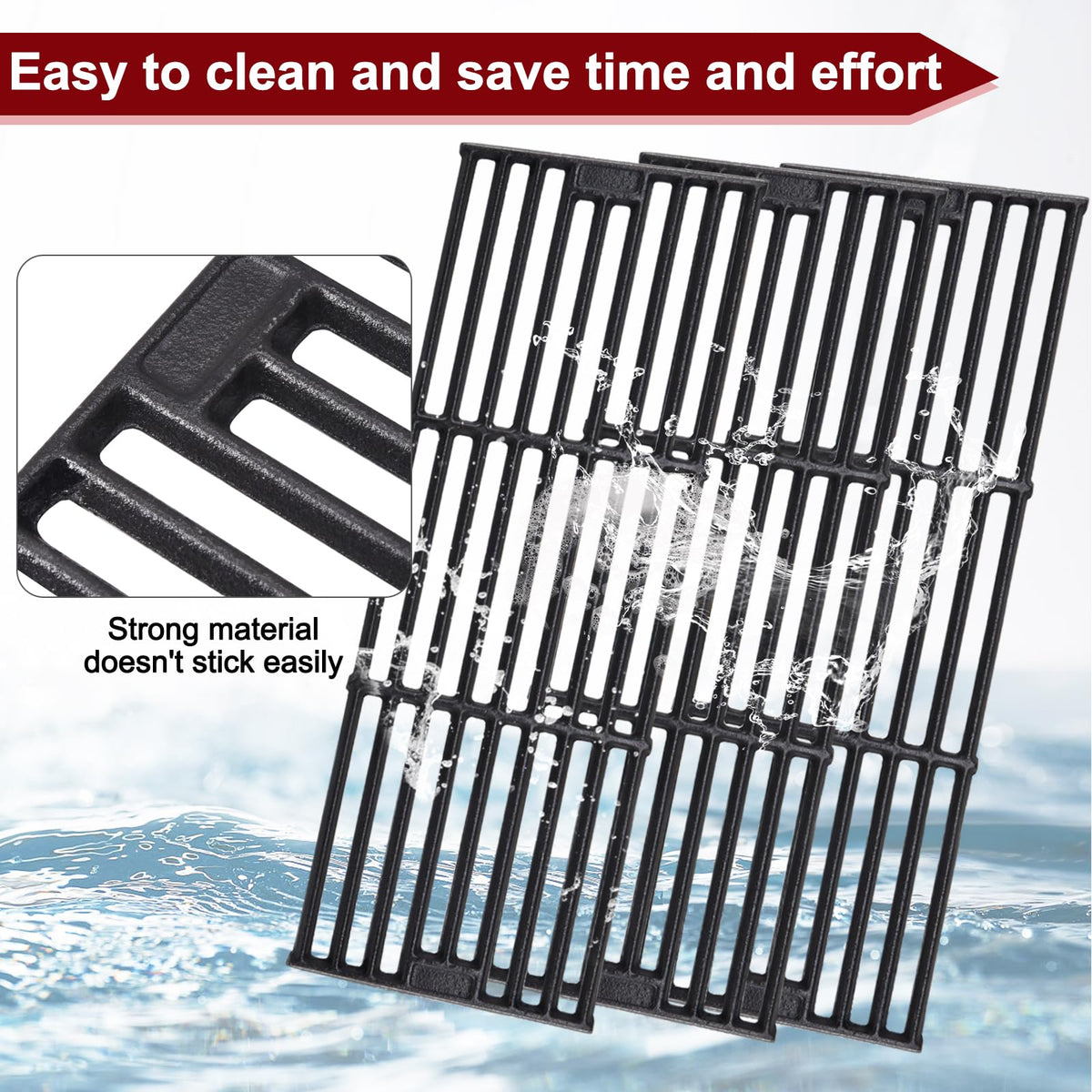 20 Inches Ash Pan Drip Pan and Grill Grates for Charcoal Grills C8842