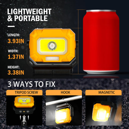 2 Pack Magnetic Rechargeable Work Light L42577