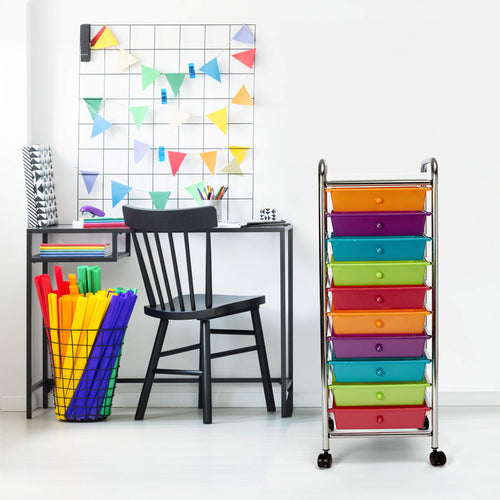 10 Drawer Rolling Storage Cart B195