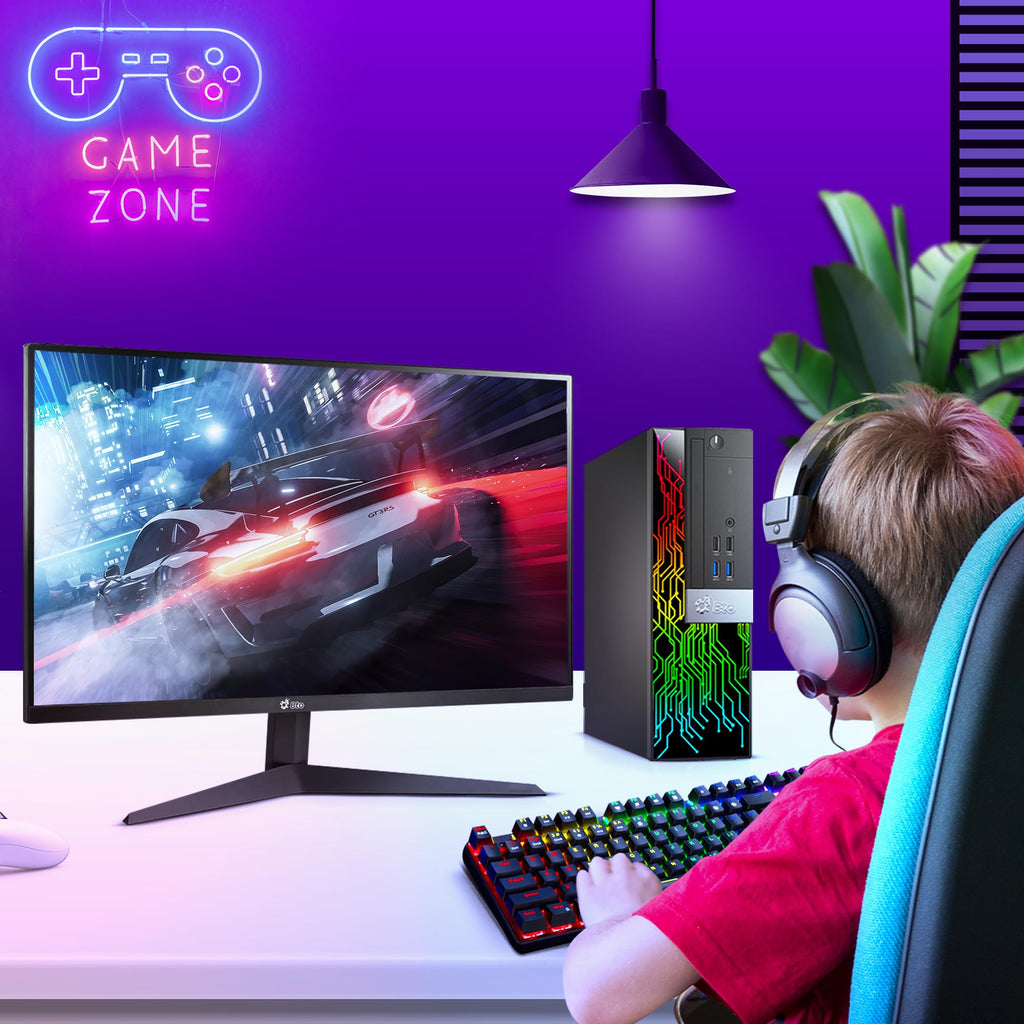 SFF Desktop Computer Intel Core i5 16GB RAM 128GB SSD 500GB HDD GT 1030 Gaming PC L44948