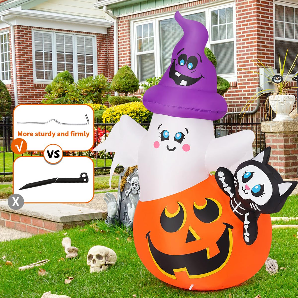 5 FT Halloween Inflatables with Built-in LEDs K7874