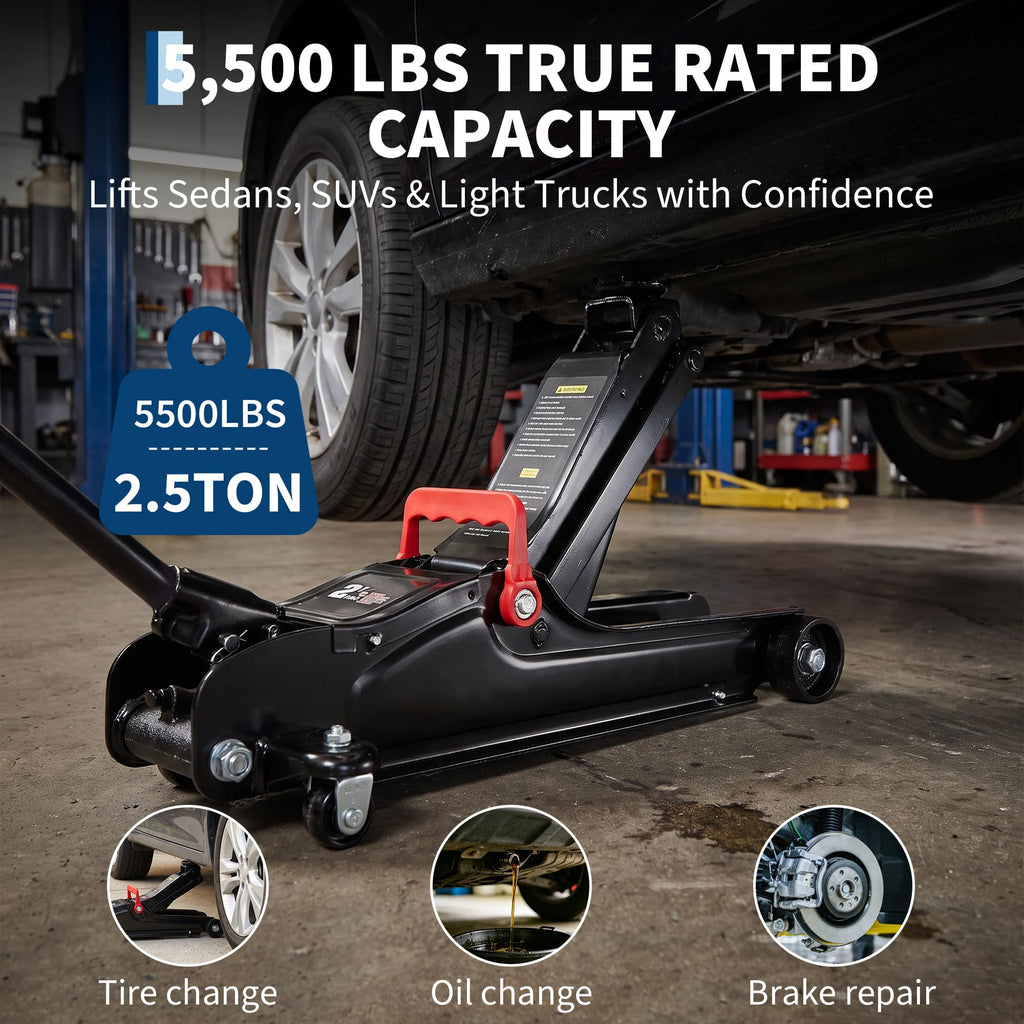 2.5 Ton Low Profile Steel Floor Jack J767461