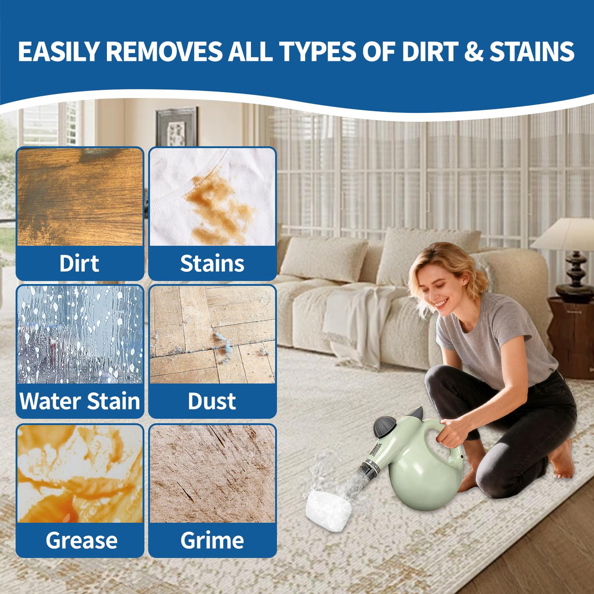 16-Pack Universal Microfiber Cloths, Handheld Steam Cleaner Attachments F40328